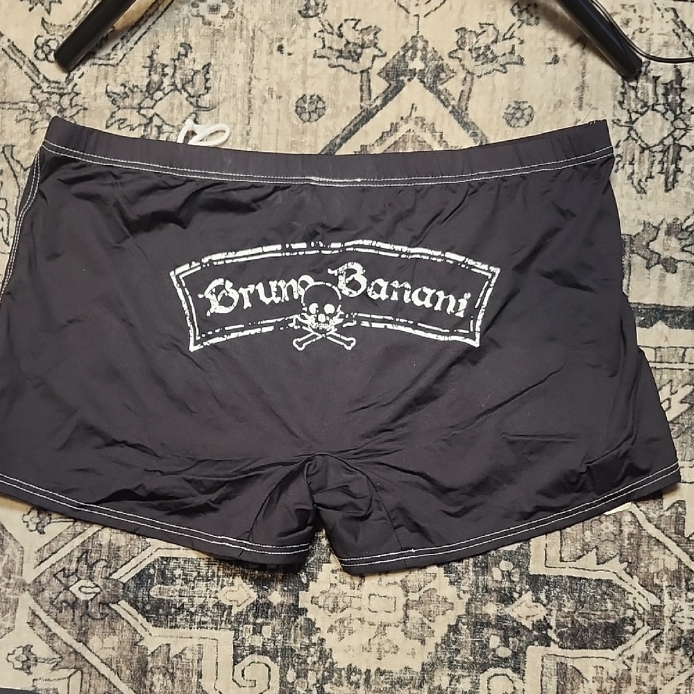 Black Men's Black Swim Trunks By German Bruno Banani